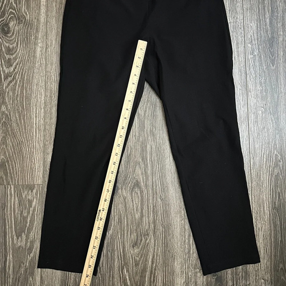 Eileen Fisher Black Viscose Lycra Knit Leggings Pants Size Medium - Picture 5 of 6
